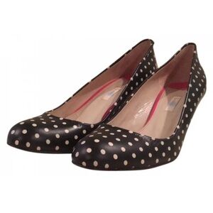 Boden Black with Cream Polka Dot Women's Pumps